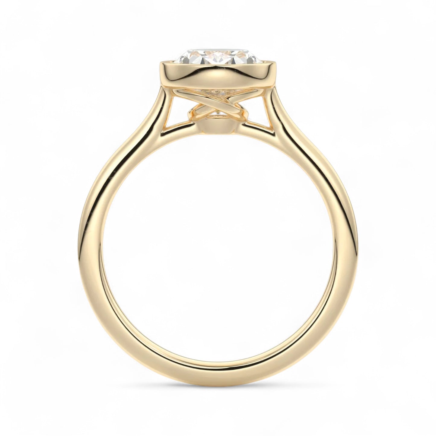 Isla Oval Bezel Lab Diamond Engagement Ring