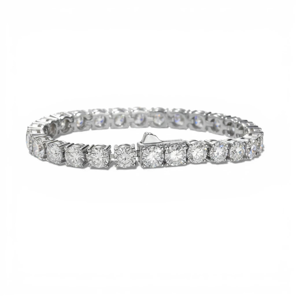 Tennis Bracelet 6.5MM - Bespoke Handcrafted - Moissanite Aura Diamonds