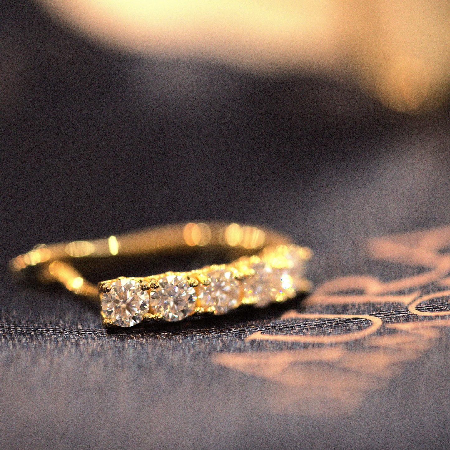 Luxury Tara Hoop Earrings - Gold Vermeil/Silver -Moissanite (Platinum Plated)