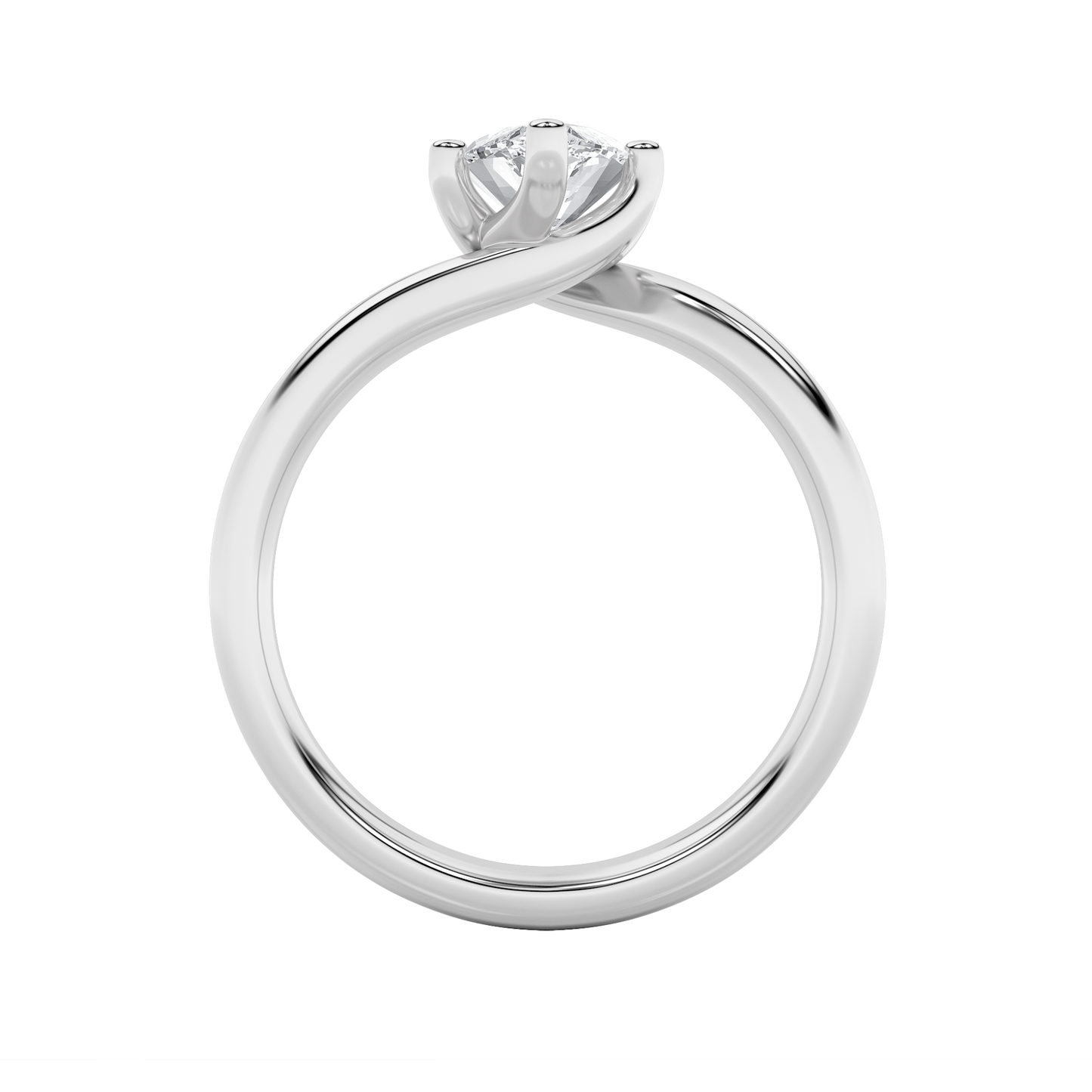 Signature Marquise Solitaire with Six Prongs - White Gold