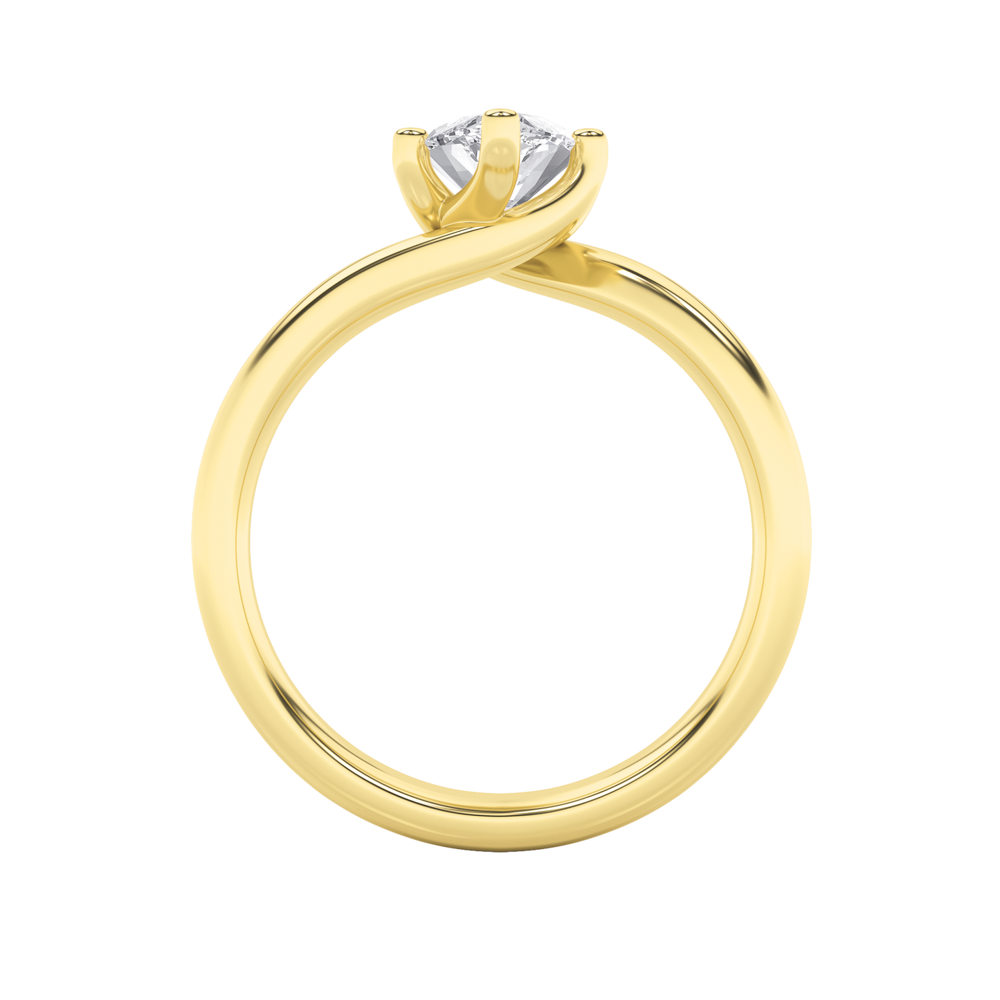 Signature Marquise Solitaire with Six Prongs - Yellow Gold