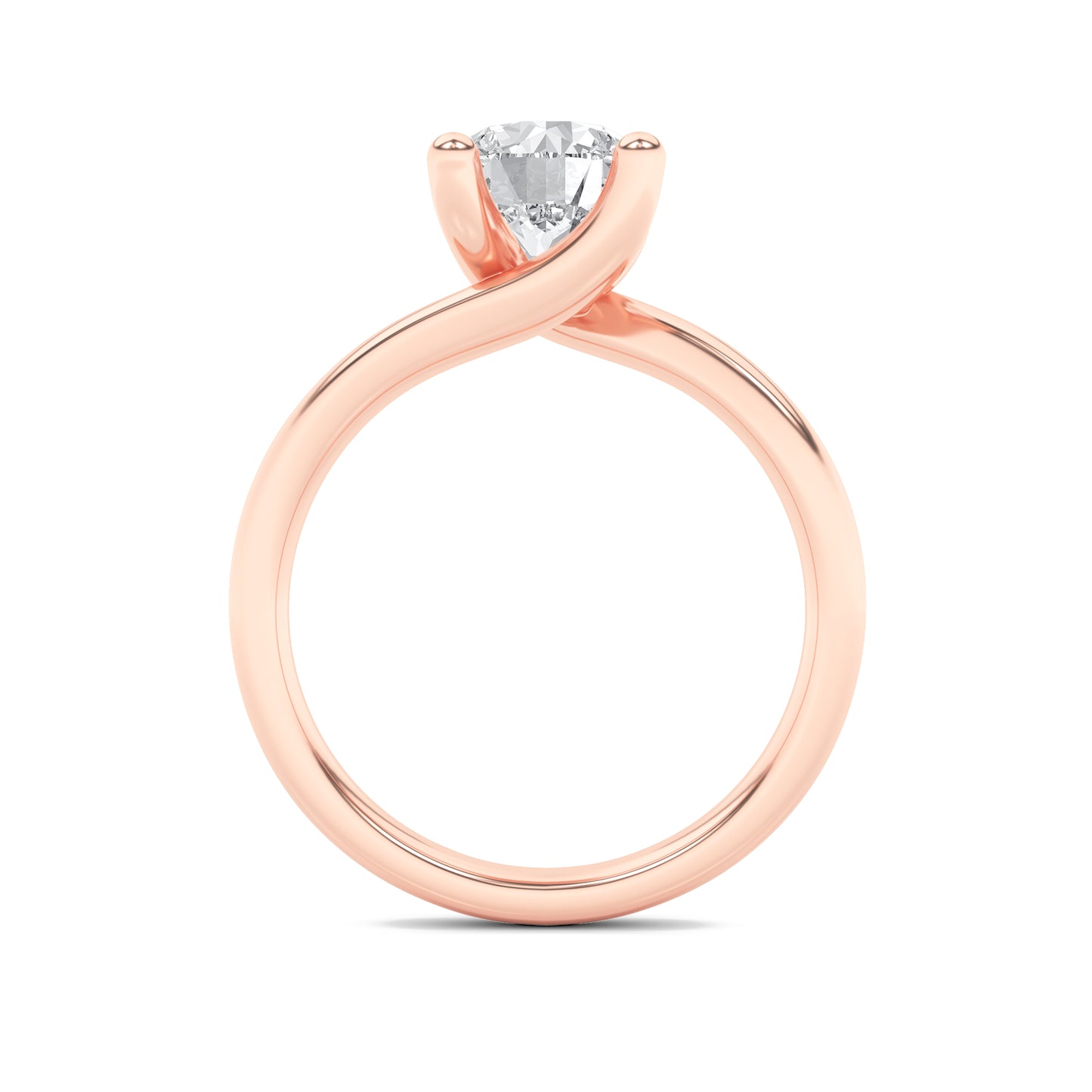 Signature Round Brilliant Solitaire - Rose Gold