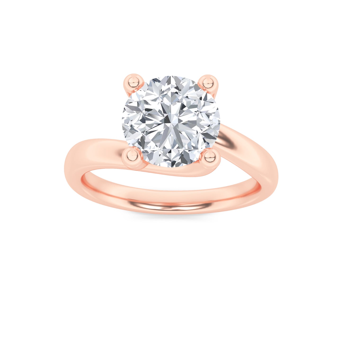 Signature Round Brilliant Solitaire - Rose Gold