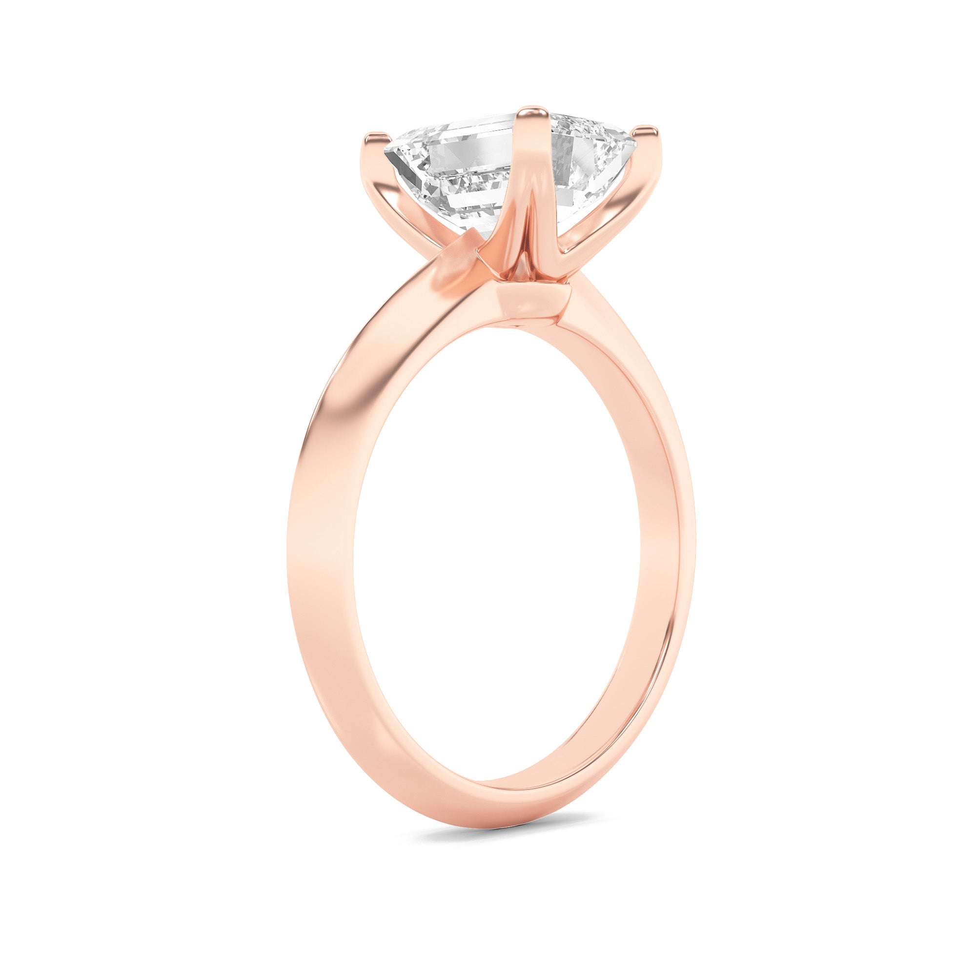 Haylee Emerald Solitaire - Rose Gold Aura Diamonds