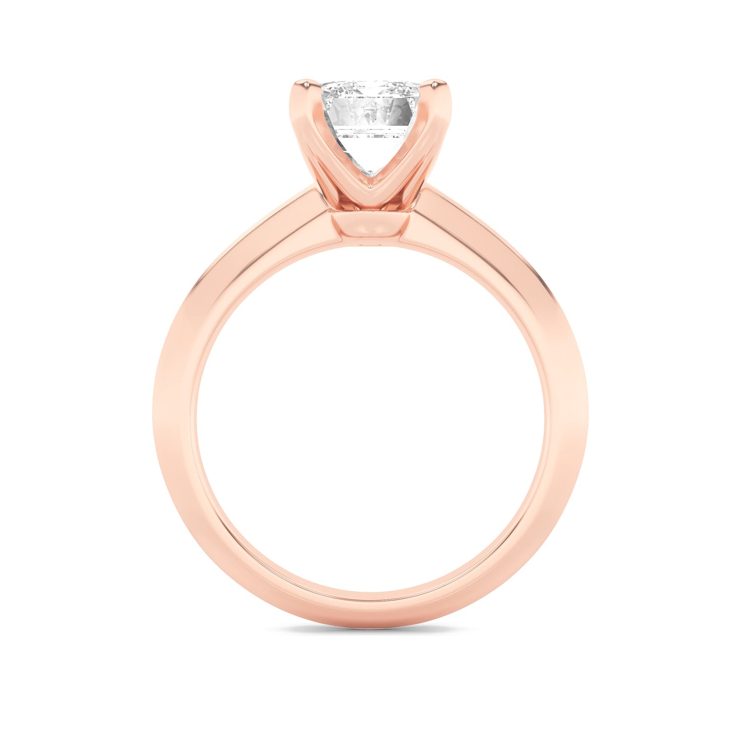 Haylee Emerald Solitaire - Rose Gold