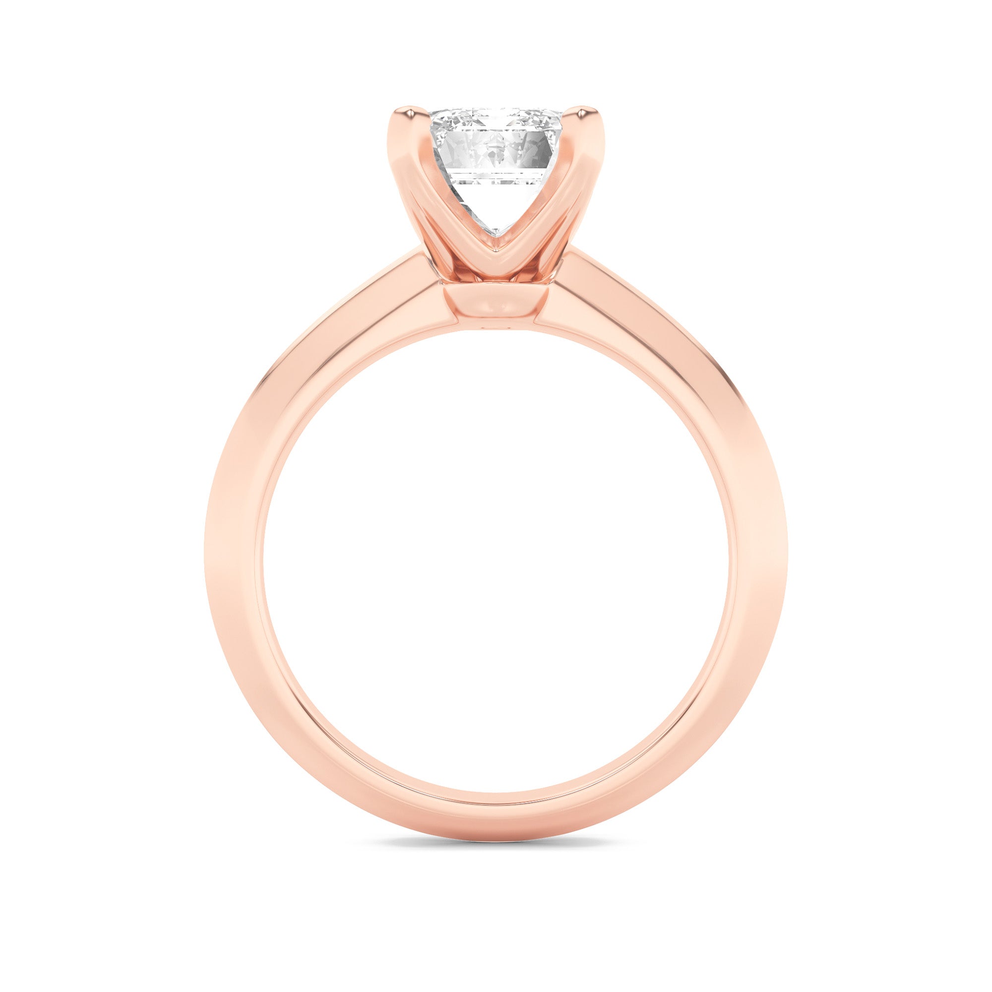 Haylee Emerald Solitaire - Rose Gold Aura Diamonds