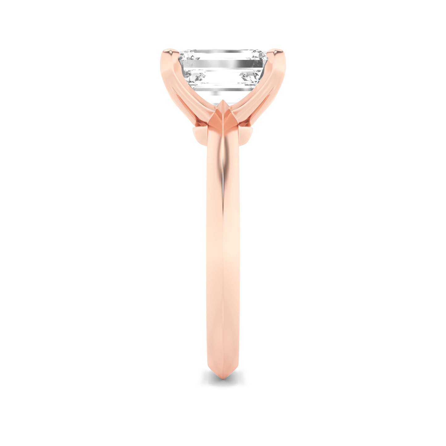 Haylee Emerald Solitaire - Rose Gold