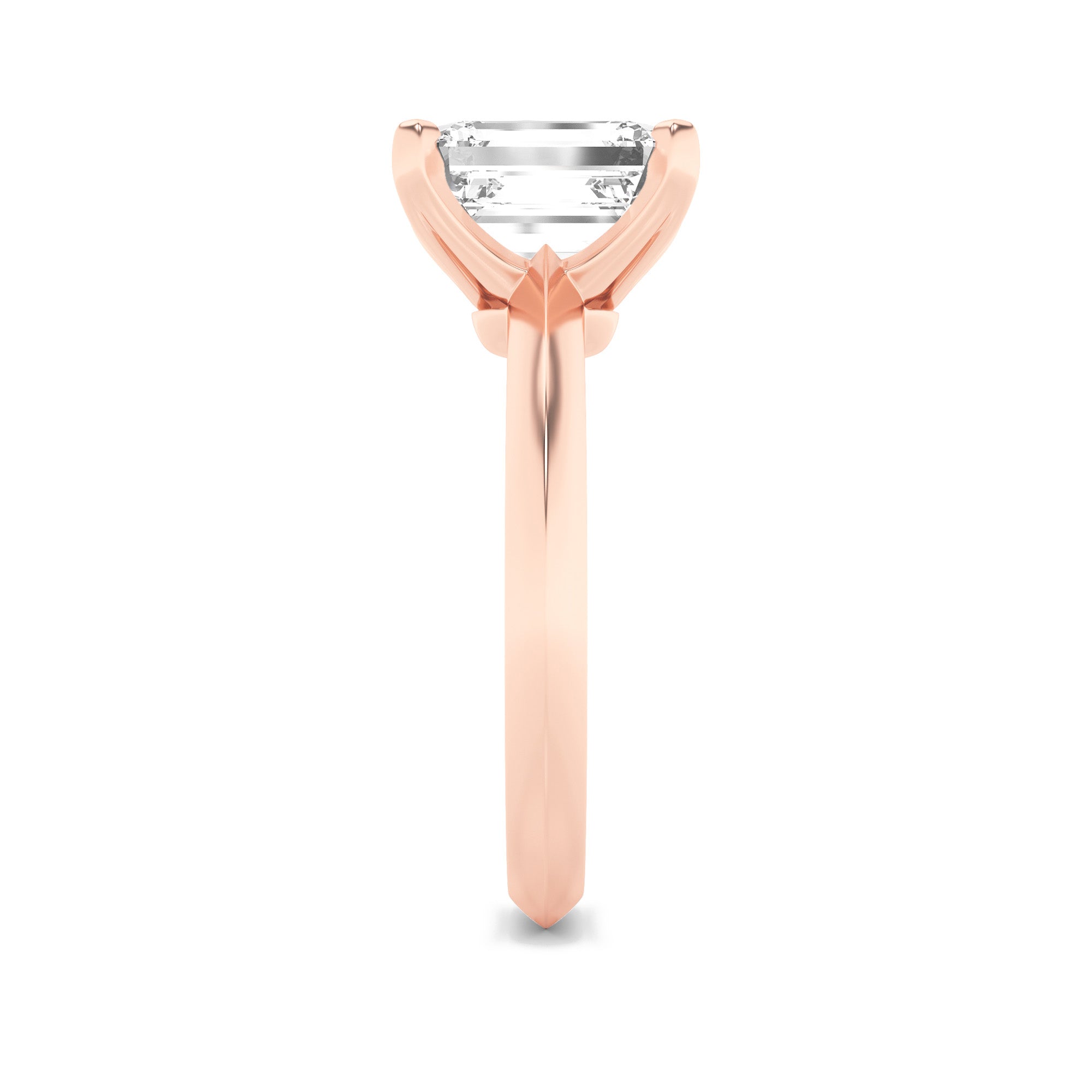 Haylee Emerald Solitaire - Rose Gold Aura Diamonds