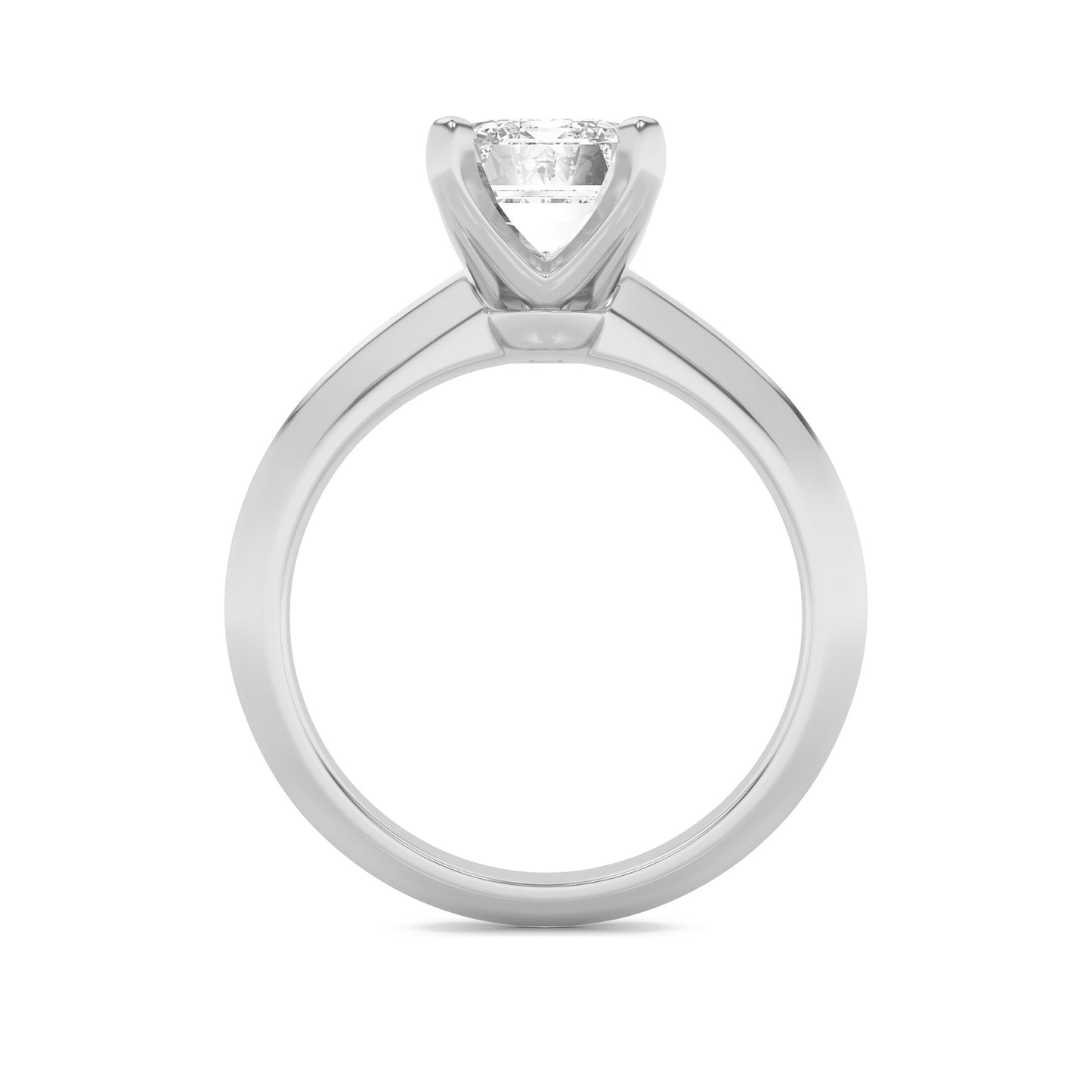 Haylee Emerald Solitaire - White Gold