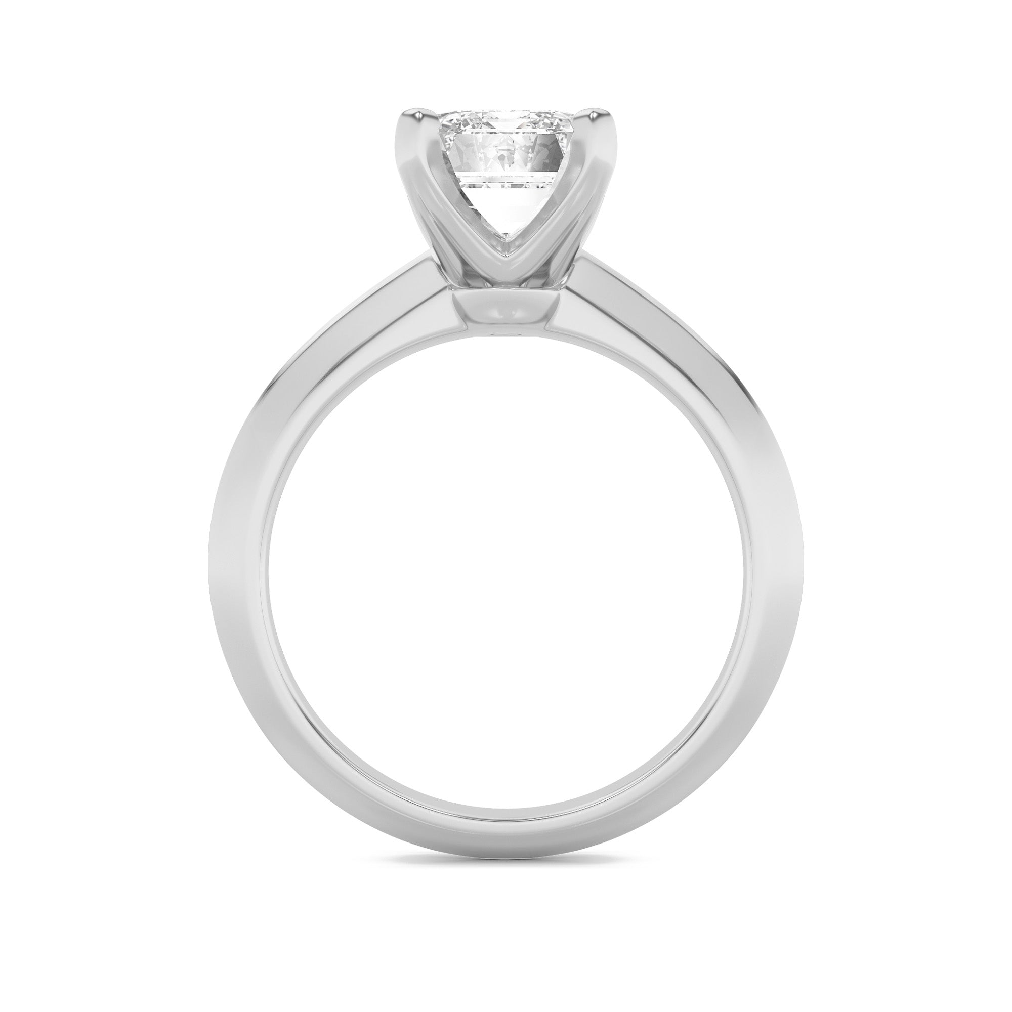 Haylee Emerald Solitaire - White Gold Aura Diamonds
