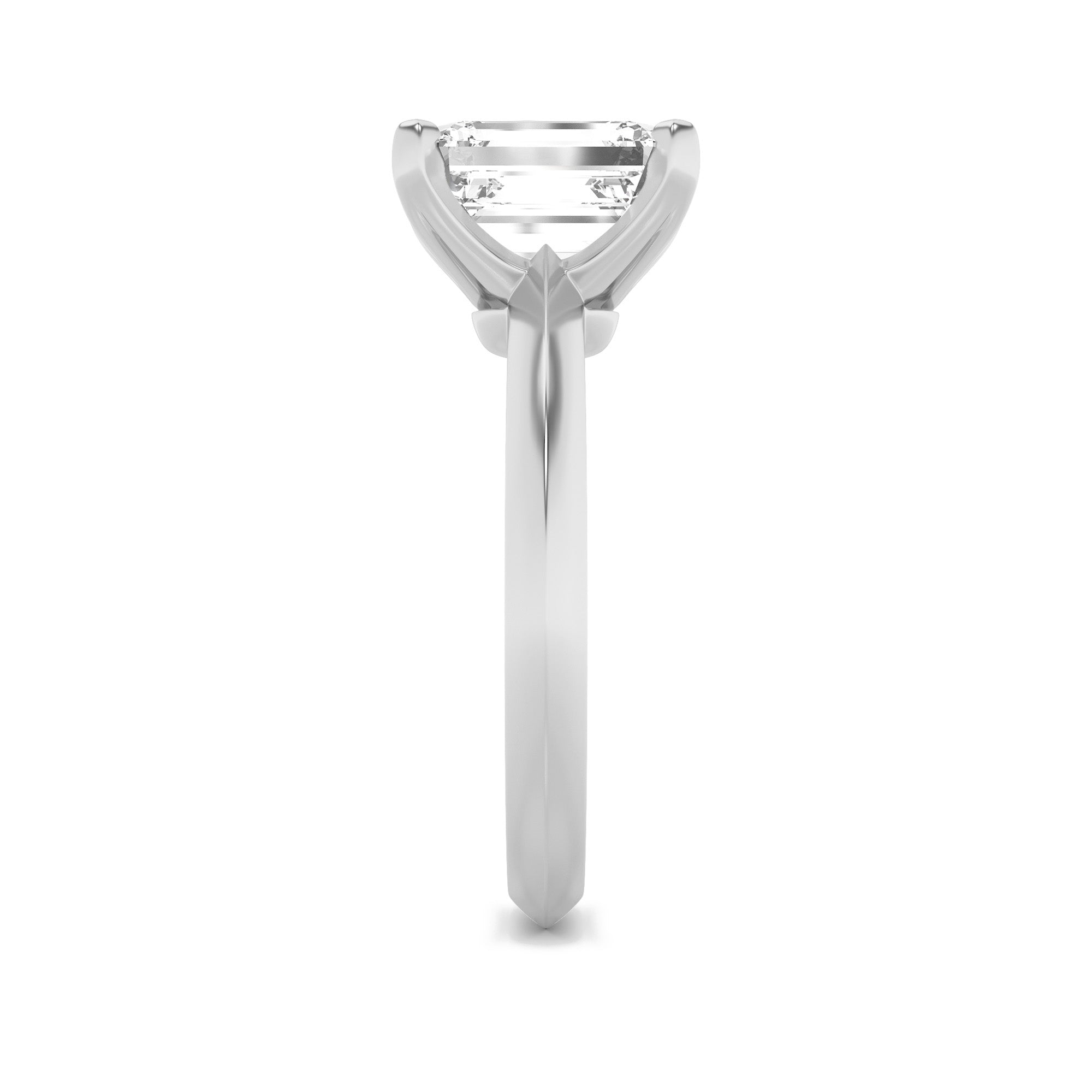 Haylee Emerald Solitaire - White Gold Aura Diamonds