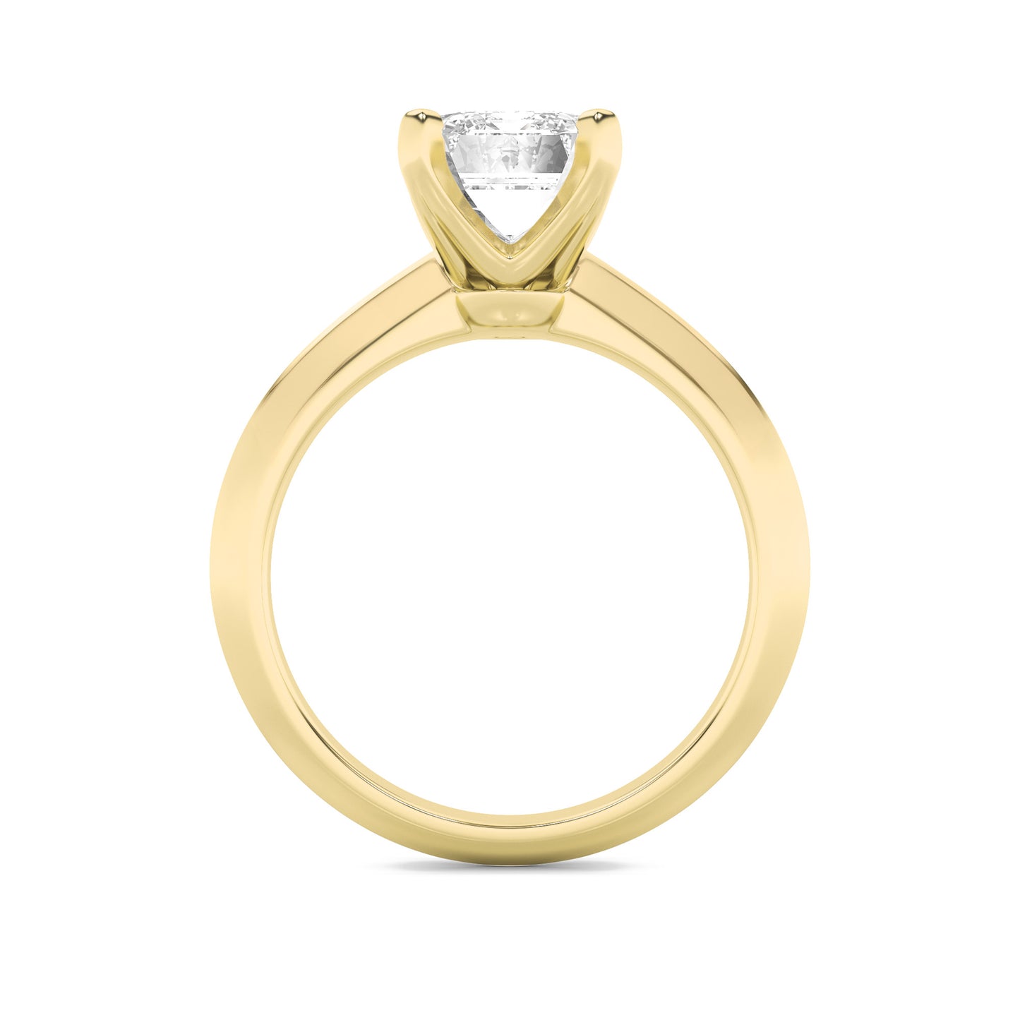 Haylee Emerald Solitaire - Yellow Gold