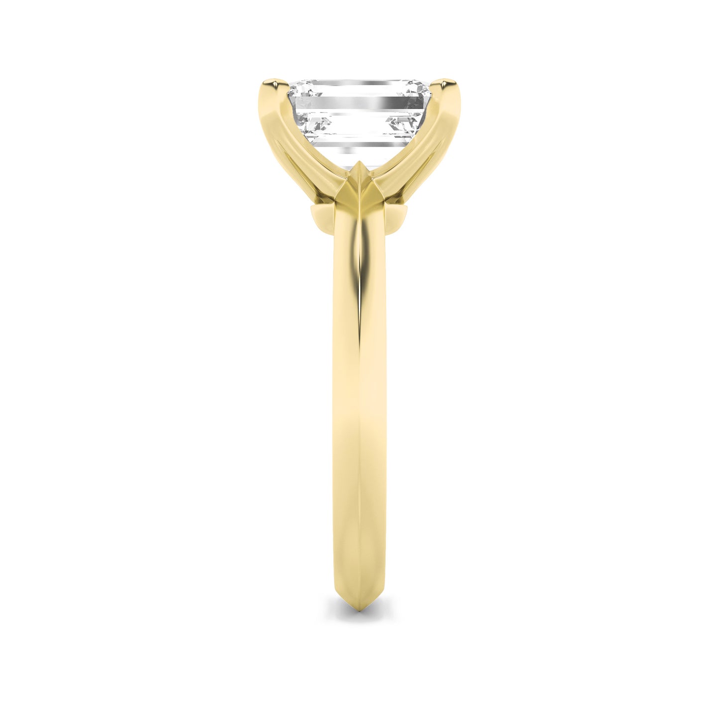 Haylee Emerald Solitaire - Yellow Gold