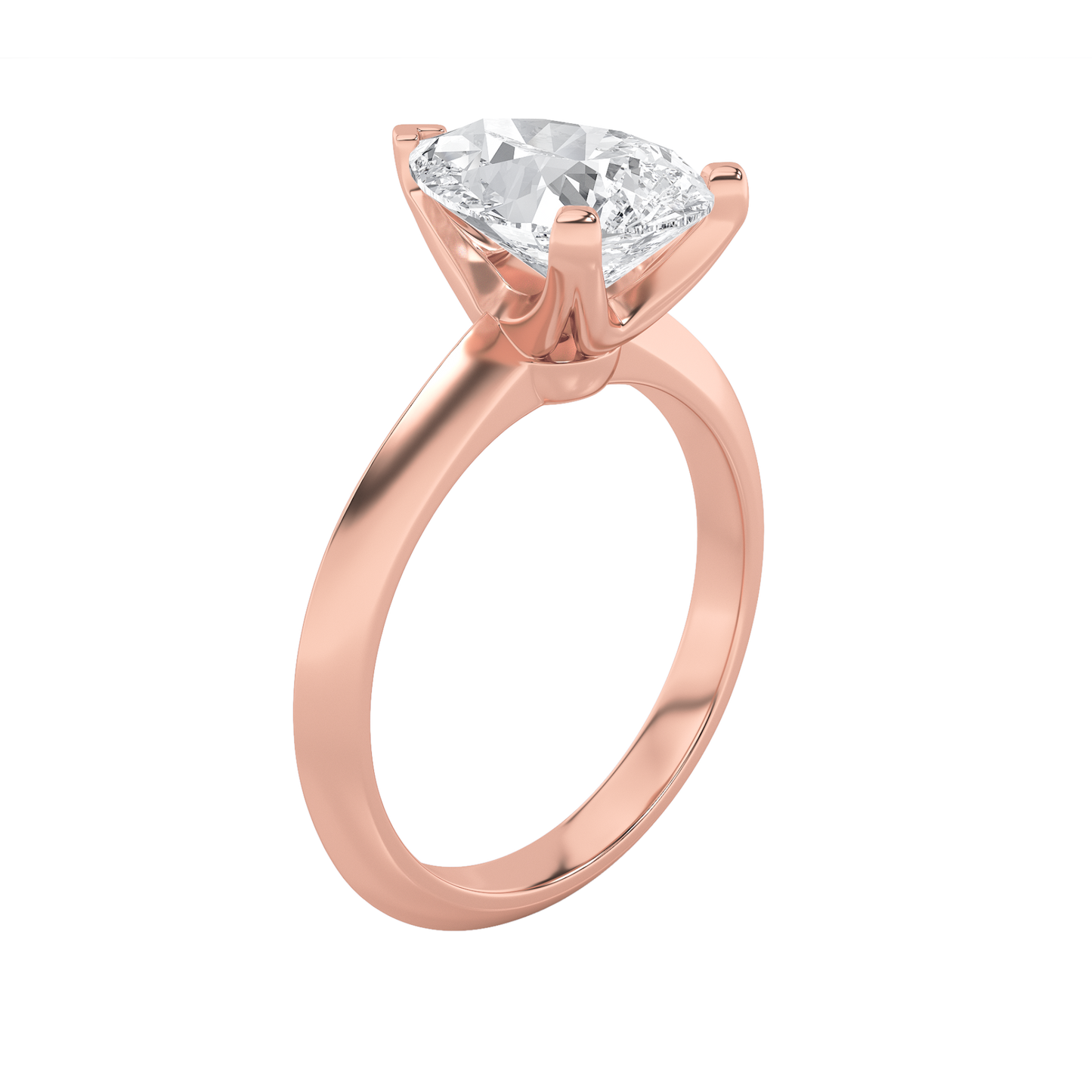 Brooke Pear Solitaire - Rose Gold