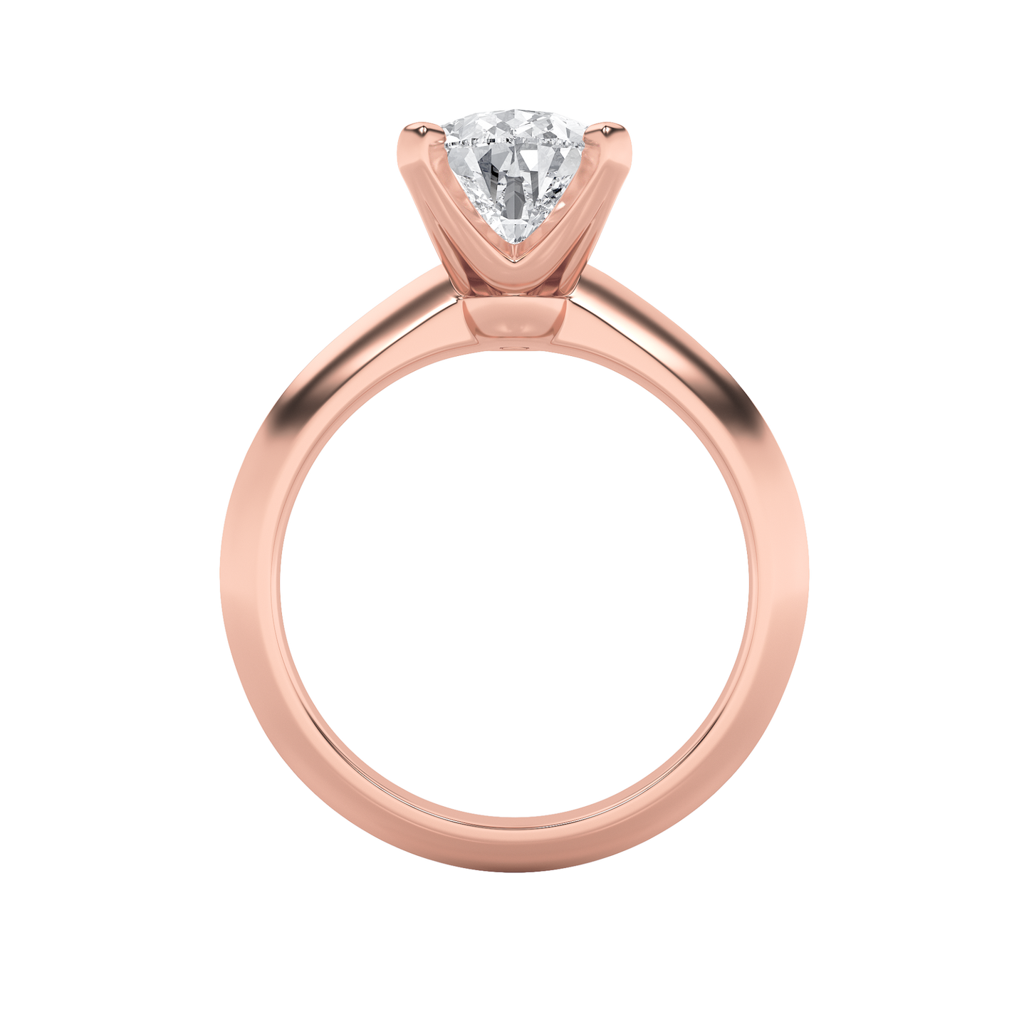 Brooke Pear Solitaire - Rose Gold