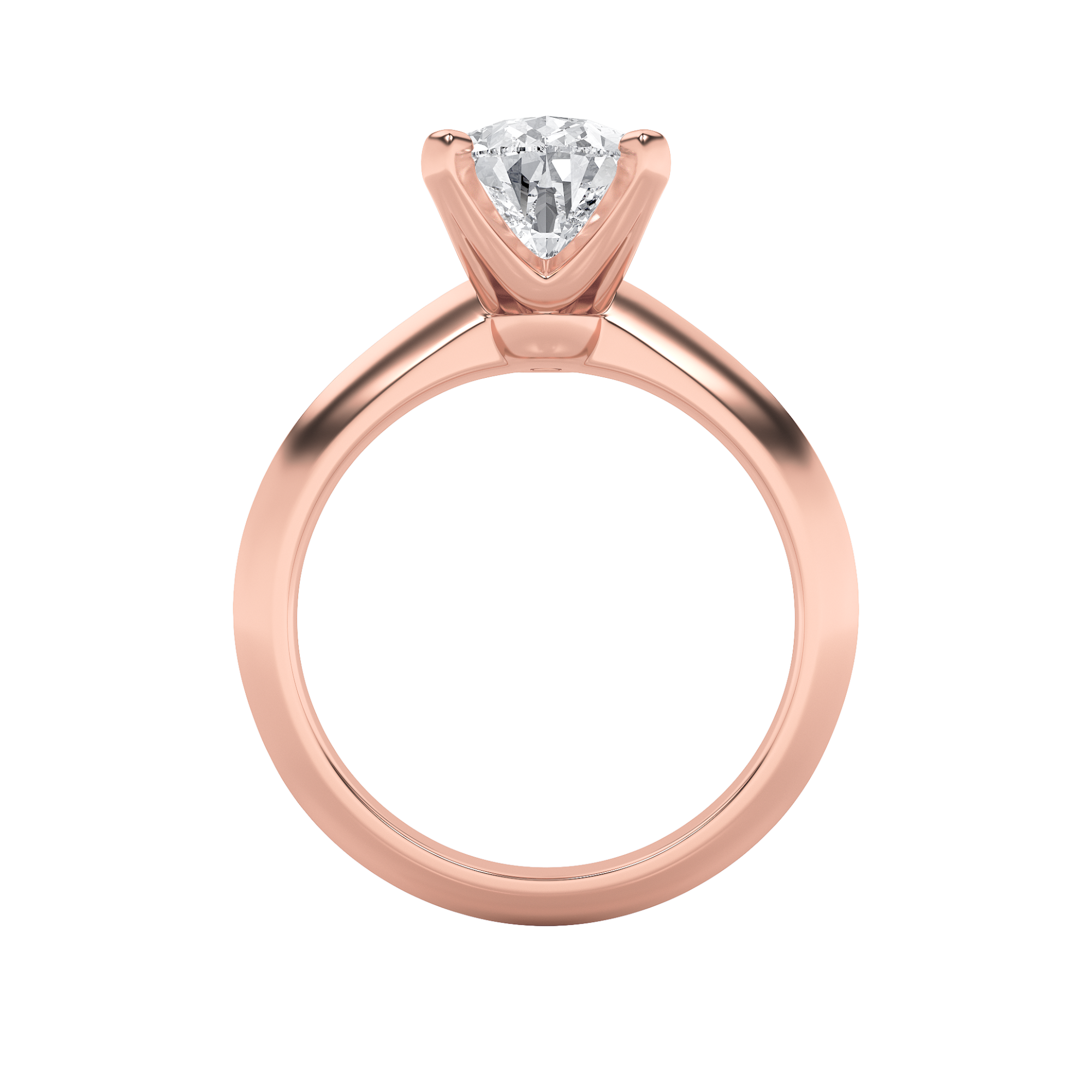 Brooke Pear Solitaire - Rose Gold Aura Diamonds