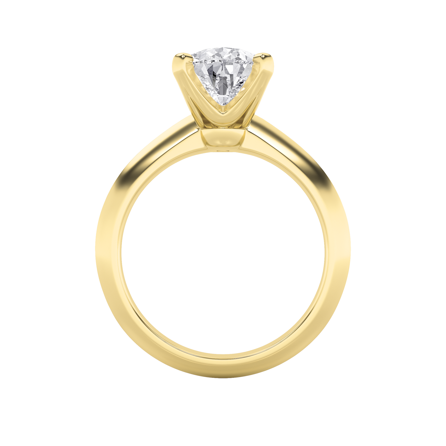 Brooke Pear Solitaire - Yellow Gold