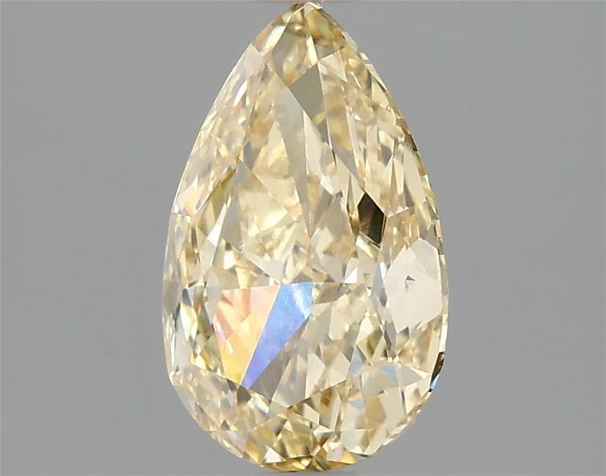 Intense Yellow 1.5 Carat Pear Cut - VVS1 | Loose Lab Grown Diamond for Engagement Ring | IGI Certified Aura Diamonds