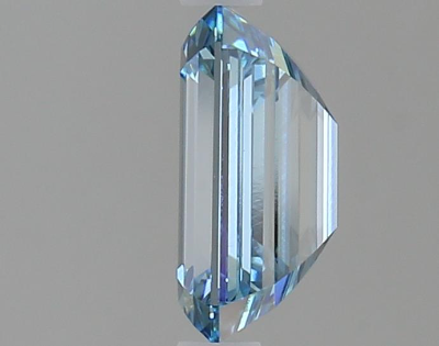 Vivid Blue 2 Carat Emerald Cut - VVS2 | Loose Lab Grown Diamond for Engagement Ring | IGI Certified Aura Diamonds
