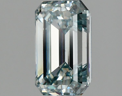 Greenish Blue 2 Carat Emerald Cut - VS1 | Loose Lab Grown Diamond for Engagement Ring | IGI Certified Aura Diamonds