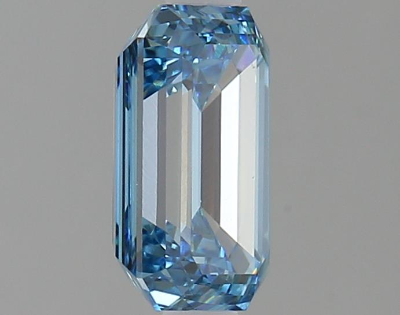 Vivid Blue 2 Carat Emerald Cut - VVS2 | Loose Lab Grown Diamond for Engagement Ring | IGI Certified Aura Diamonds