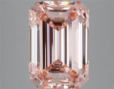 Intense Pink 5 Carat Emerald Cut - VS1 | Loose Lab Grown Diamond for Engagement Ring | IGI Certified Aura Diamonds