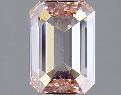 Intense Pink 1.7 Carat Emerald Cut - VVS2 | Loose Lab Grown Diamond for Engagement Ring | IGI Certified Aura Diamonds
