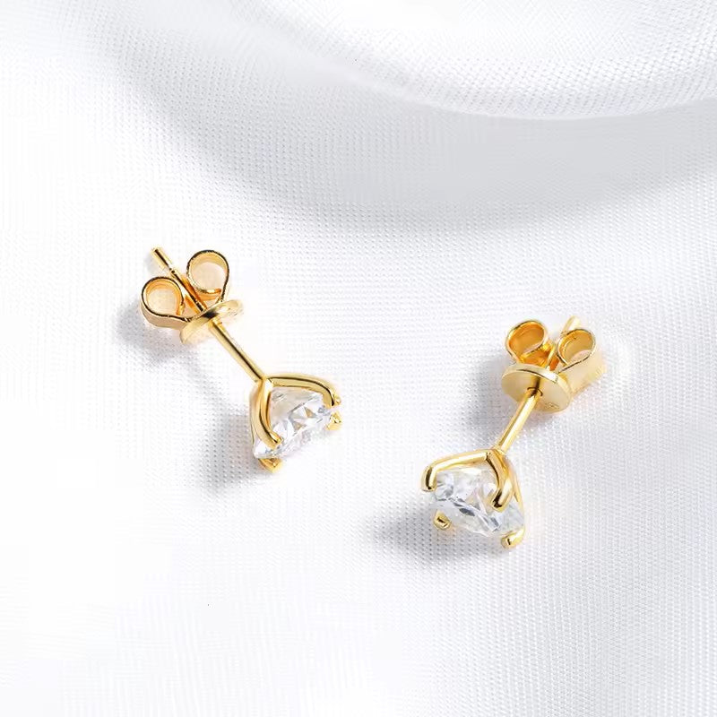 Aura Eternity Stud Earrings - Moissanite Aura Diamonds
