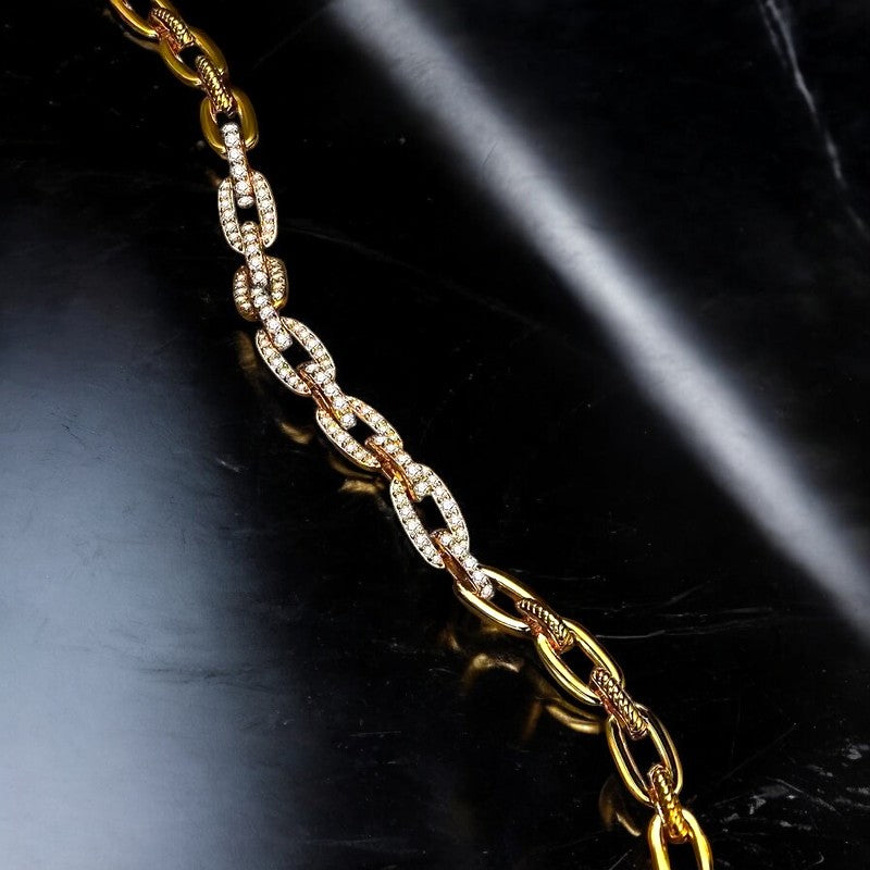 Elegant Kendall Bracelet with Sparkling Moissanite Gemstones - Gold Vermeil