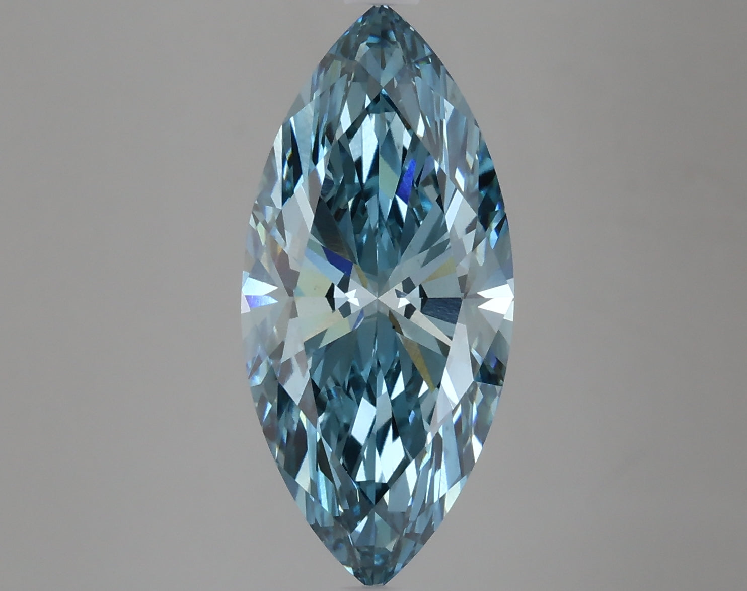 Vivid Blue 4 Carat Marquise Cut - VS1 | Loose Lab Grown Diamond for Engagement Ring | IGI Certified Aura Diamonds
