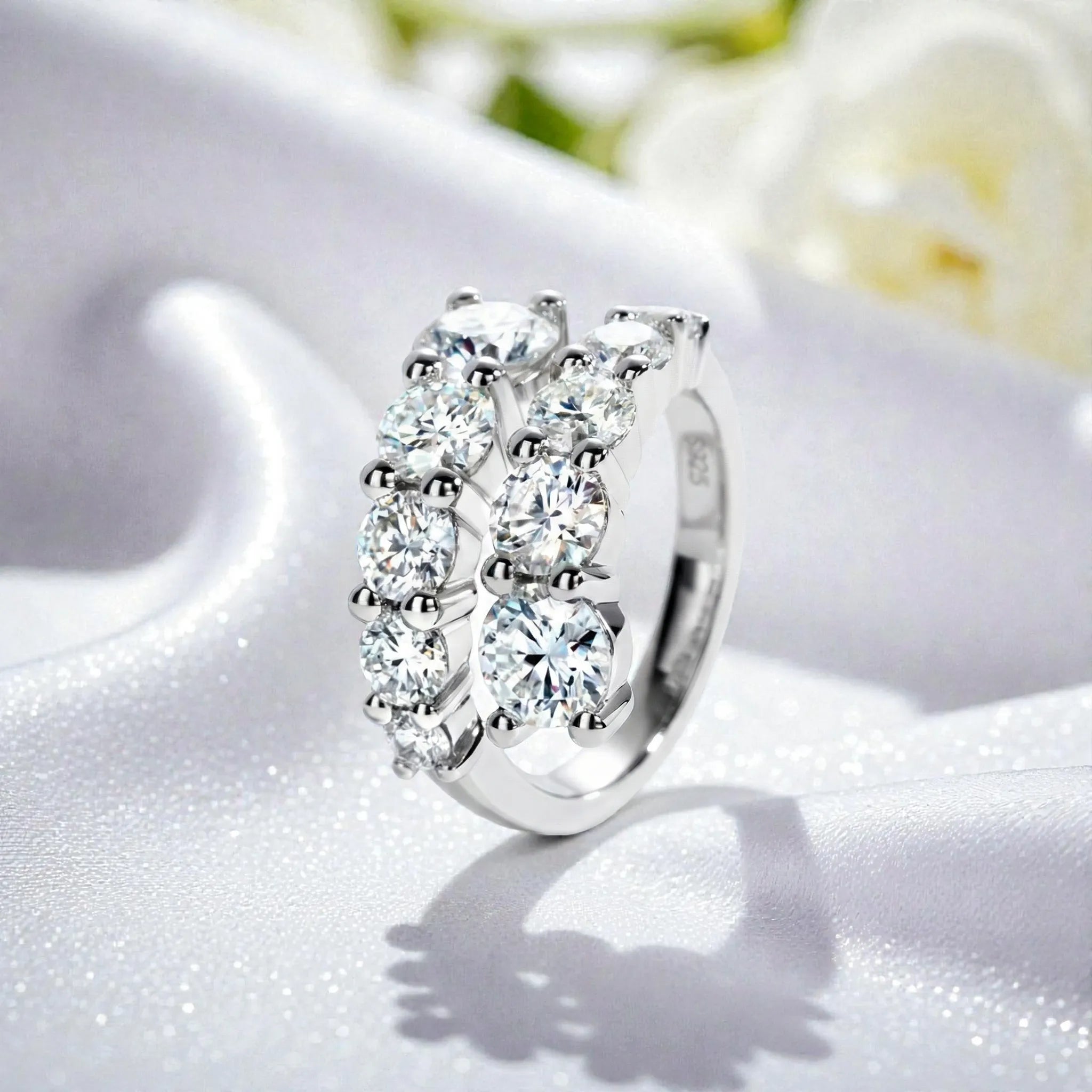 4.2 Carat Weight Vera Moissanite Ring Aura Diamonds