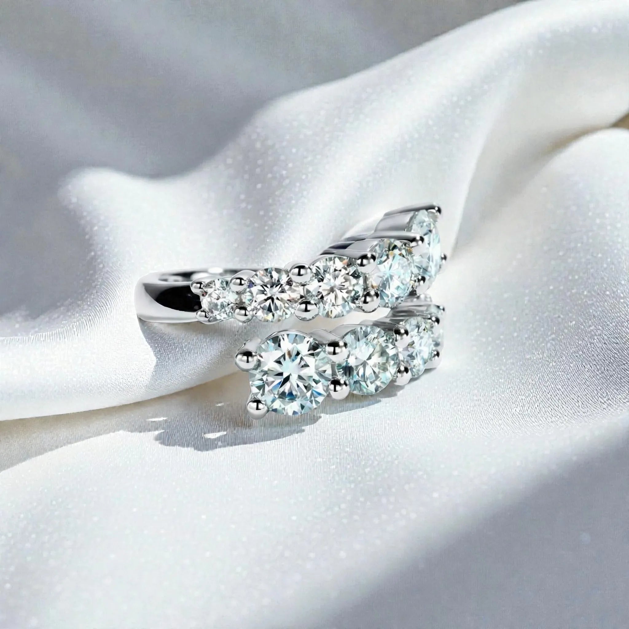 4.2 Carat Weight Vera Moissanite Ring Aura Diamonds