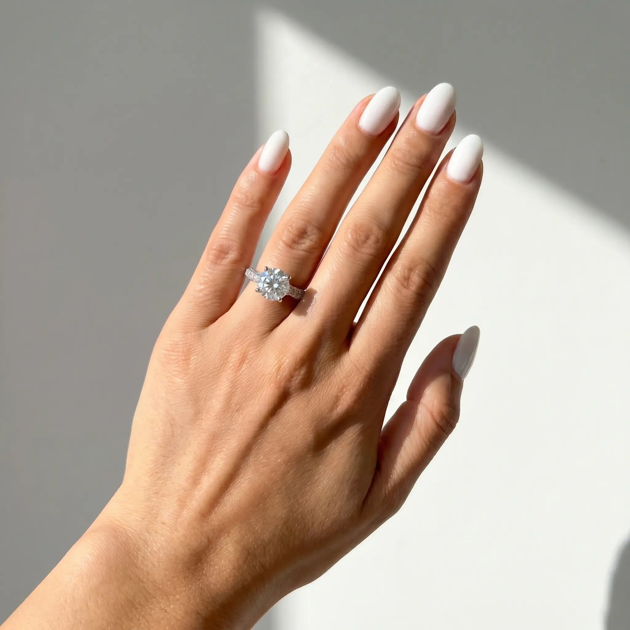 2 Carat Heritage Round Moissanite Vintage-Inspired Engagement Ring Aura Diamonds