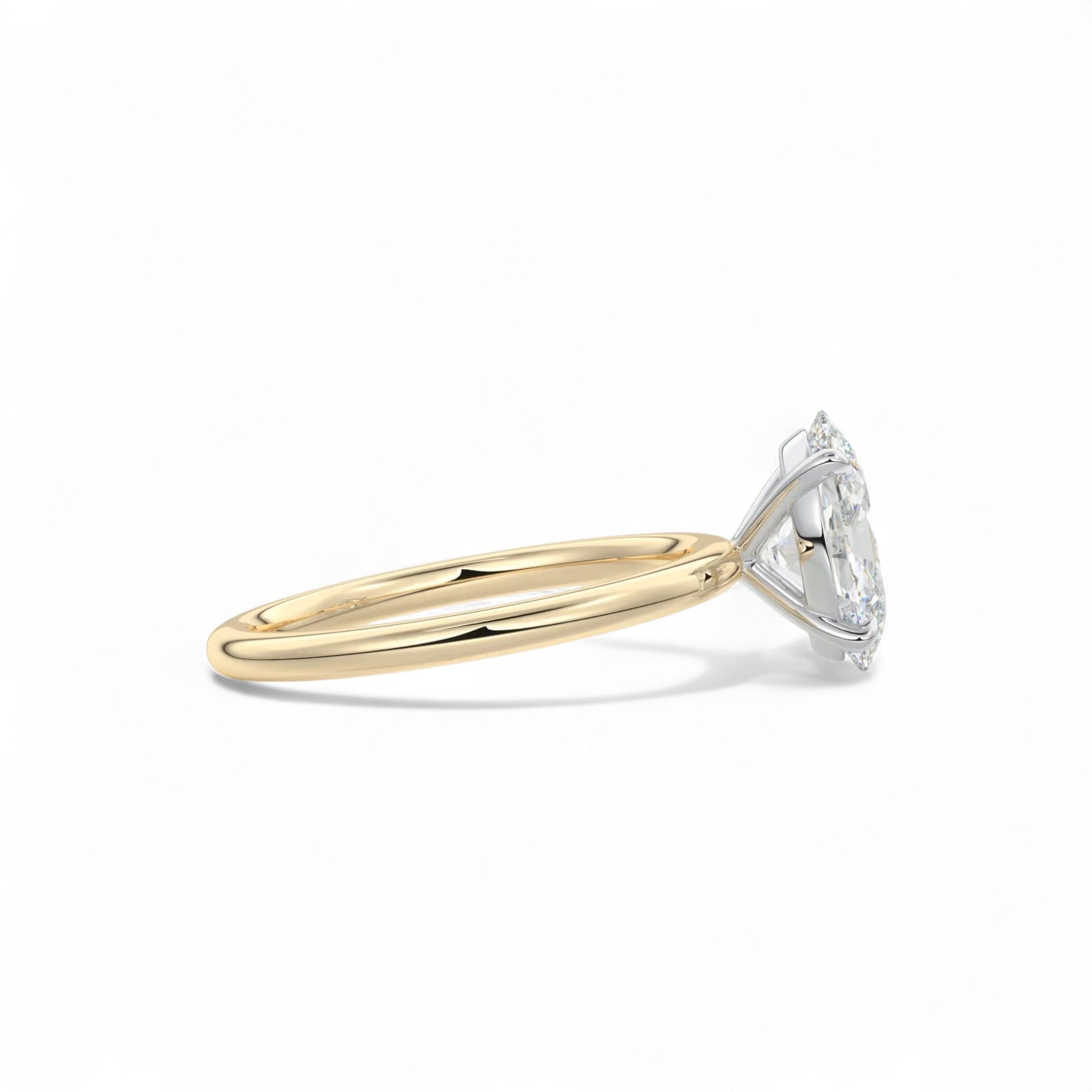 Selena Oval Diamond Solitaire Diamond Ring Aura Diamonds