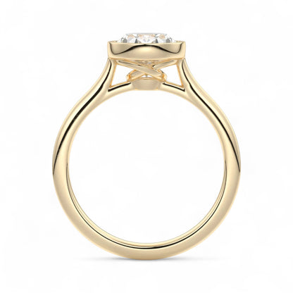 Isla Oval Bezel Lab Diamond Engagement Ring