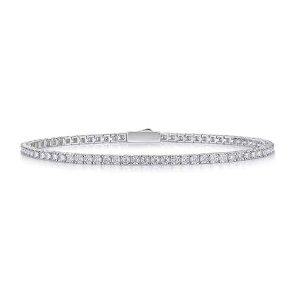 Tennis Bracelet 4MM / 5MM - Bespoke Handcrafted - Moissanite