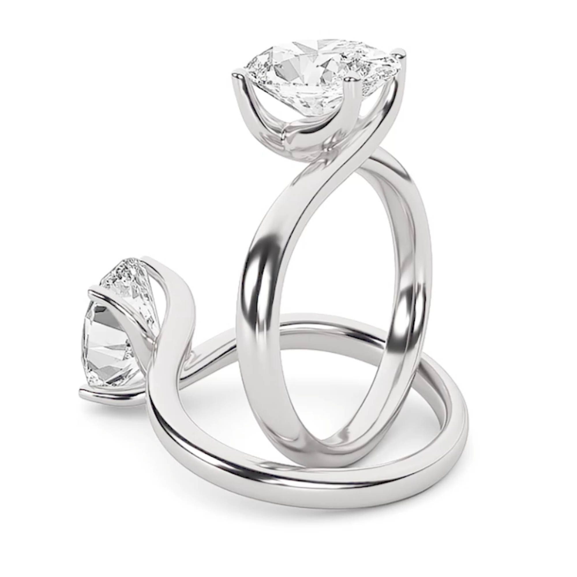 Signature Oval Cut Solitaire - Lab Diamond - IGI Certified Aura Diamonds