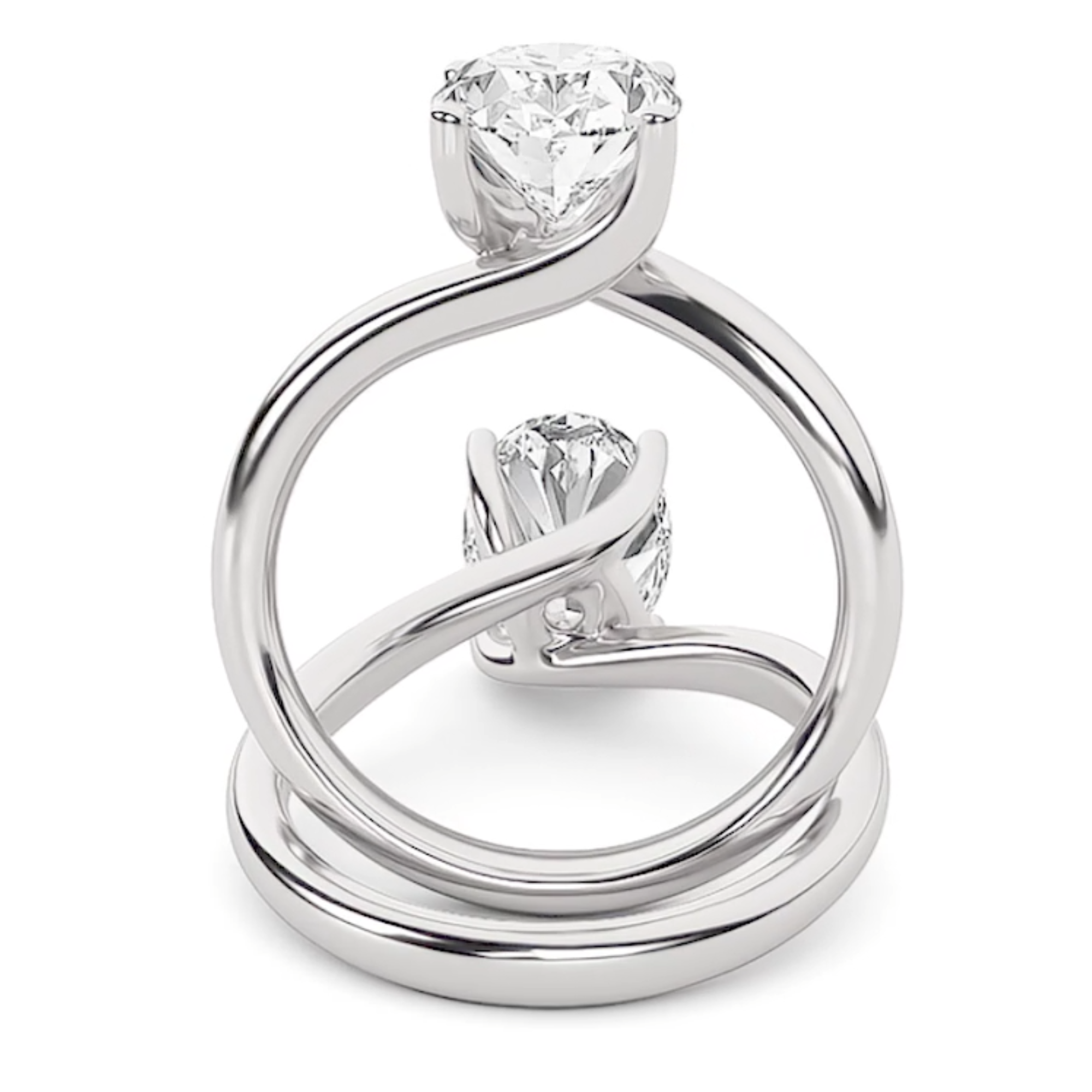 Signature Oval Cut Solitaire - Lab Diamond - IGI Certified Aura Diamonds
