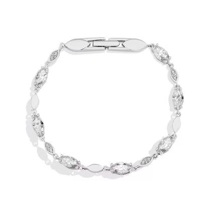 Elegant Marquise Tennis Bracelet - Moissanite