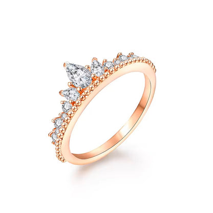 Tiara Statement Ring - White Gold/Gold/Rose Gold Plated 18K