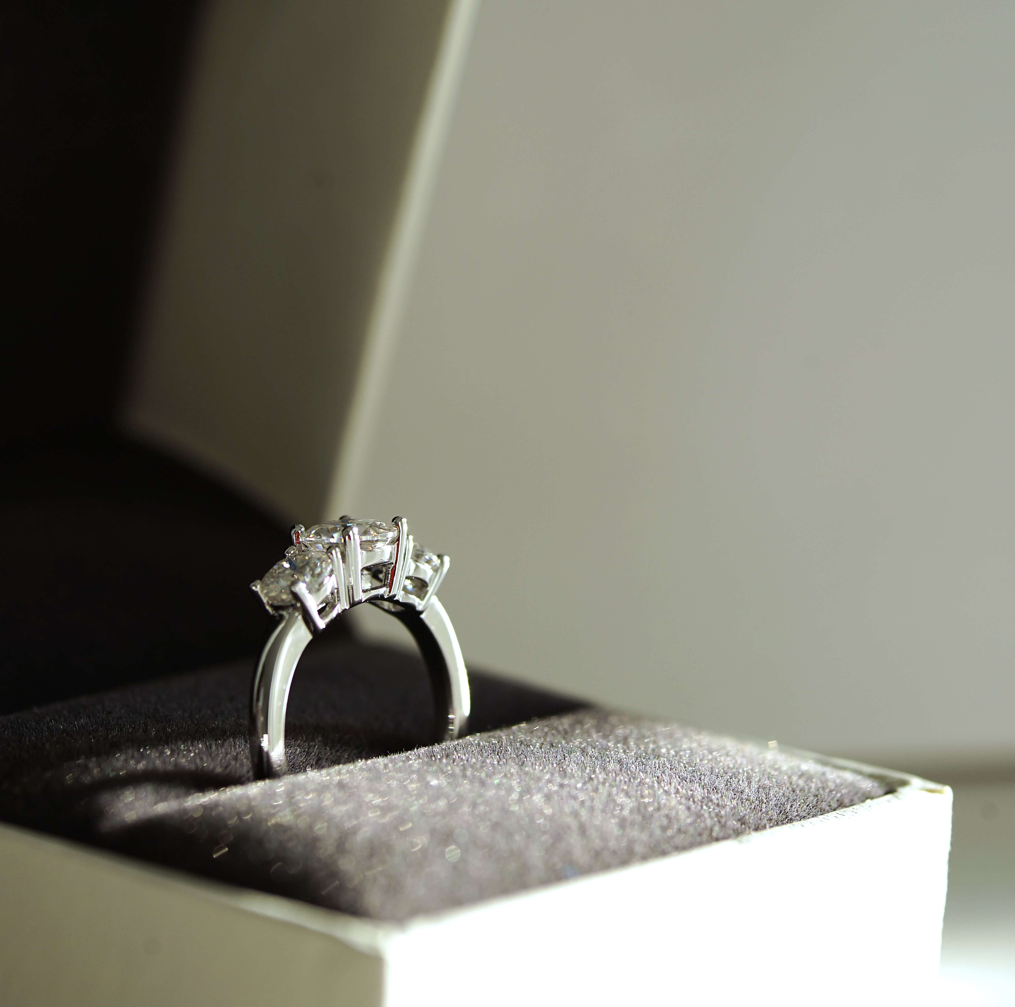 Aura Trio 2 Carat Eternity Ring - Moissanite / Lab Diamond Aura Diamonds