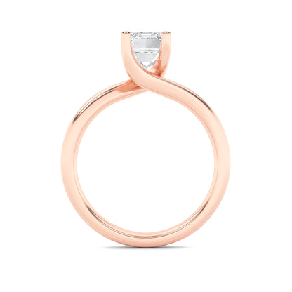 Signature Emerald Solitaire with 4 Prongs - Rose Gold