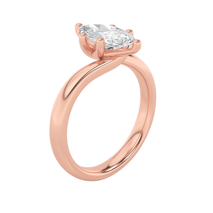 Signature Marquise Solitaire with Six Prongs - Rose Gold