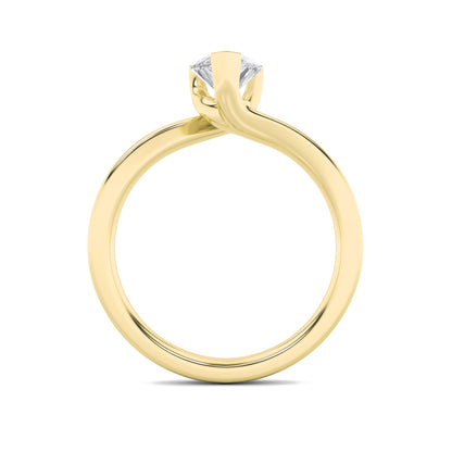 Signature Pear Cut Solitaire  - Yellow Gold