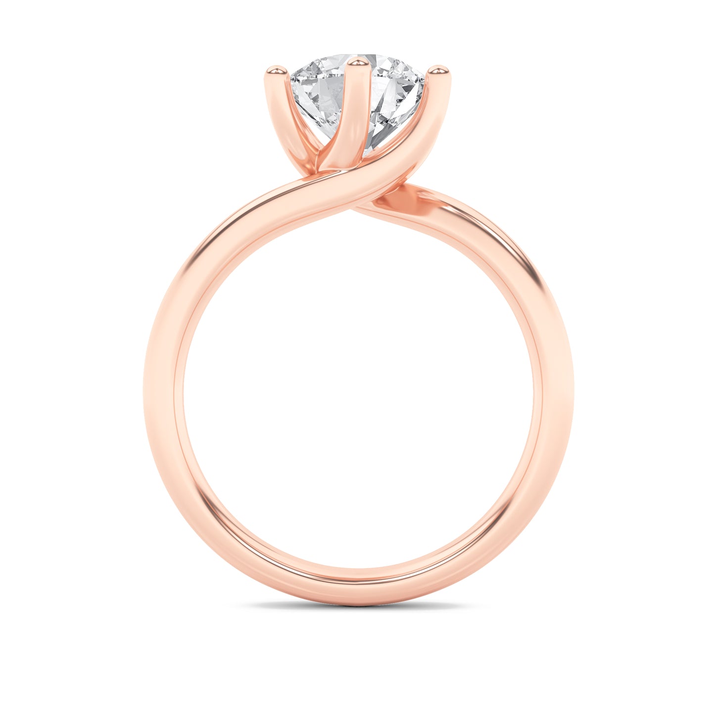 Grace Signature Solitaire - Round Brilliant Cut - Rose Gold