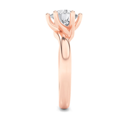 Grace Signature Solitaire - Round Brilliant Cut - Rose Gold