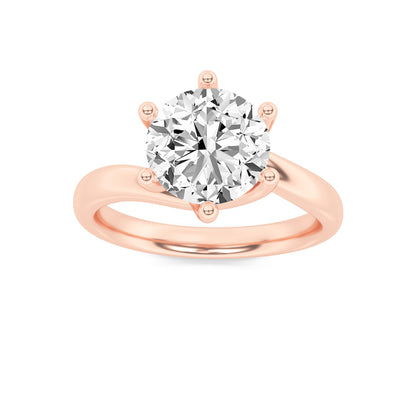 Grace Signature Solitaire - Round Brilliant Cut - Rose Gold