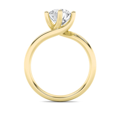 Grace Signature Solitaire - Round Brilliant Cut - Yellow Gold