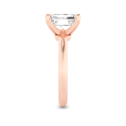 Haylee Emerald Solitaire - Rose Gold