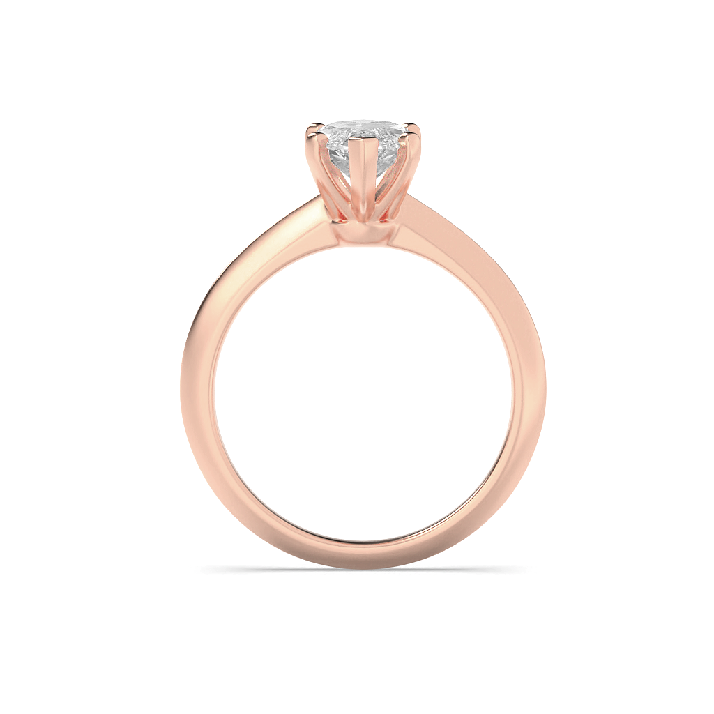 Chelsea Marquise Solitaire - Rose Gold Aura Diamonds